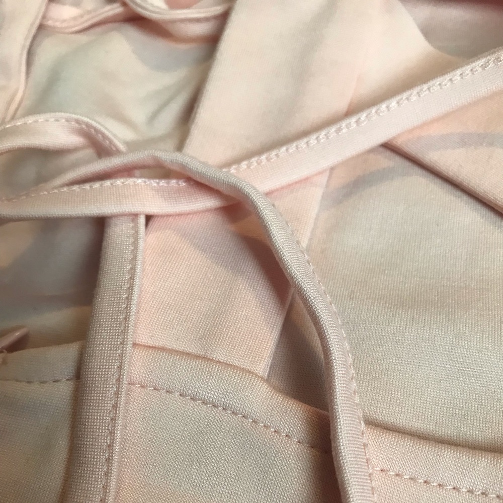 Pink Bodycon Laced Back Dress - Picture 5 of 6